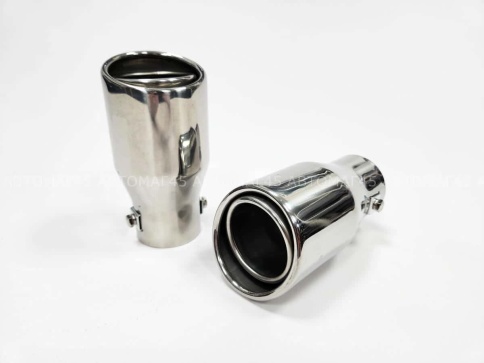 Насадка  на глушитель №672 сталь    фото 1