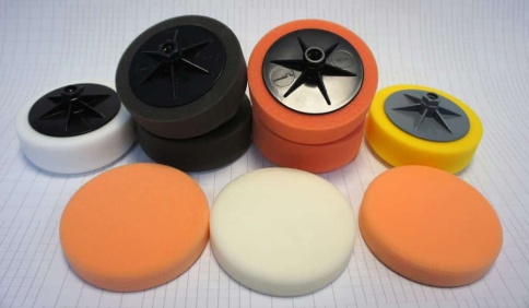 CHAMALEON  губка полировальная на резьбе 150х50 розовая HARD 921    фото 1