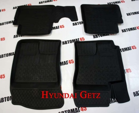 Коврики  в салон Hyundai Getz с 2005г комплект 4шт    фото 1