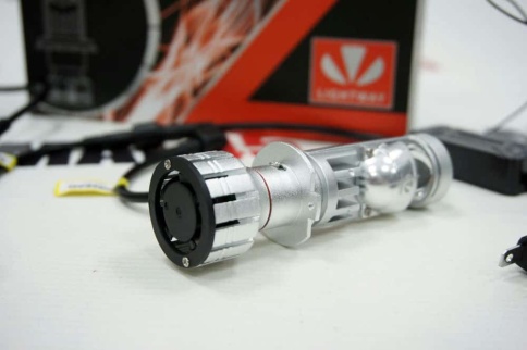 Ruzoom A80C светодиодные лампы LED линза 2шт H7 12В 110W 5700K 13000Lm с обманкой гар 6мес фото 4