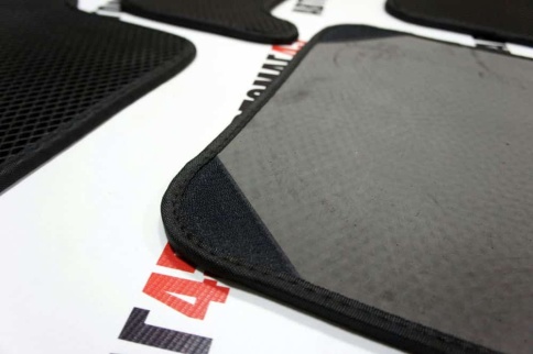 EVA ЭВА  коврики в салон Ford Focus 2 2004-2011г черный рисунок ромб комплект 5шт    фото 3