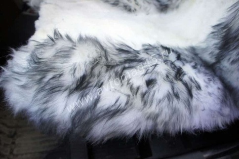 Накидки  комбинированные середина белая бока палевые 138х50см 2шт     фото 4