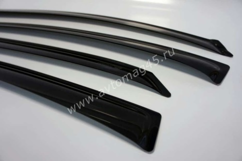 ANVair  дефлекторы окон Hyundai Solaris Хендай Солярис седан 2017-2022г комплект 4шт    фото 4