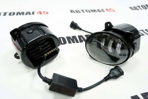 C2R  Фары п/туманные 7 линз Лада Калина Гранта Ларгус LED 50W 5000LM 2шт гарантия 3 мес фото 4