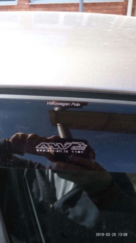 ANVair  дефлекторы окон Volkswagen Polo Фольцваген Поло седан 2010-2020г комплект 4шт    фото 5