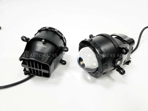 Ruzoom Фары противотуманные 1 линза  Lada Vesta X-Ray и иномарки LED 50W 6000LM 2шт гарантия 6 мес фото 13