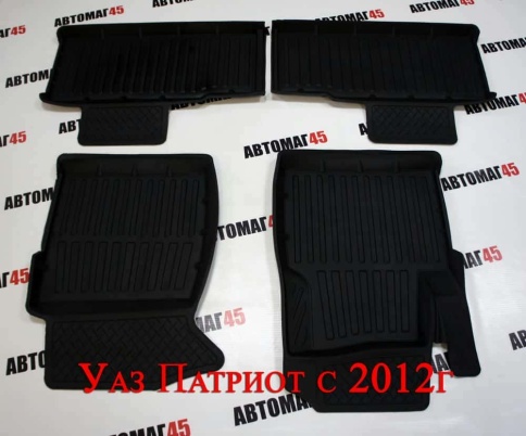 Коврики  в салон УАЗ Patriot Патриот комплект 4шт    фото 1