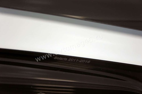 ANVair  дефлекторы окон Hyundai Solaris Хендай Солярис седан 2011-2017г комплект 4шт    фото 3