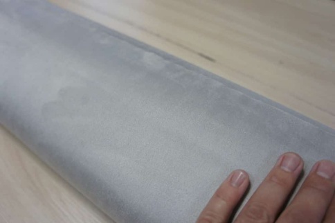 Алькантара  самоклеющаяся серебро 1м х 1,5м    фото 1