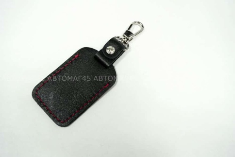 Чехол для метки иммобилайзера автосигнализации нат.кожа Starline Pandora черная A  фото 3