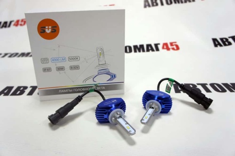 SVS S1  plus чип CSP LED 2шт H27 12В 30W 5000К 4000Lm с обманкой гарантия 5 мес    фото 2