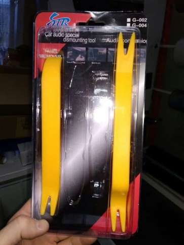 GUA ERLE  набор инструментов для снятия обшивки и клипс 2 предмета    фото 2