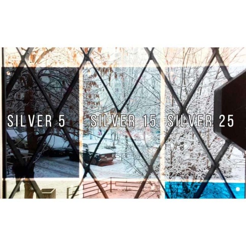 Scorpio тонировочная пленка зеркальная silver 5% 1,5м х 1м Тайвань от 0,5м фото 7