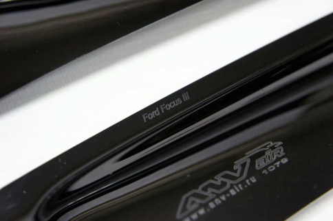 ANVair  дефлекторы окон Ford Focus 3 Форд Фокус 3 седан хэтчбек 2010-2019г комплект 4шт    фото 3