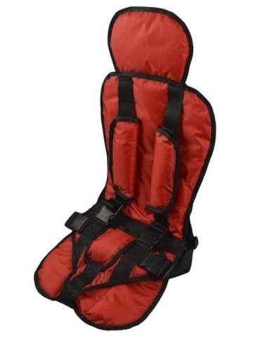 Масяня Автокресло бескаркасное универсальное 1,2,3 группа от 1-12 лет вес 9-36 кг красный фото 6