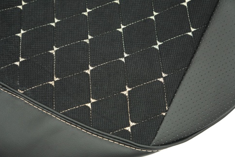 Авточехлы  Toyota RAV4 Тойота Рав4 2018-2025г XA50 экокожа вельвет черная беж.нить ромб    фото 5