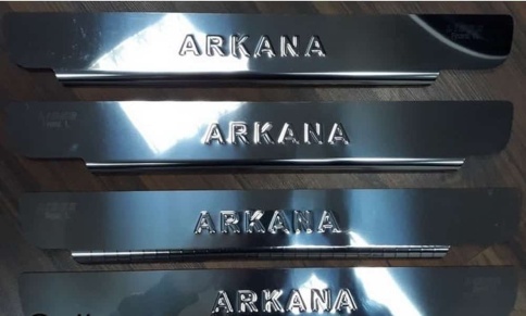 LIDER  Накладки на пороги  Renault Arkana Рено Аркана 2018-2022г 4 шт нержавейка Prime    фото 2