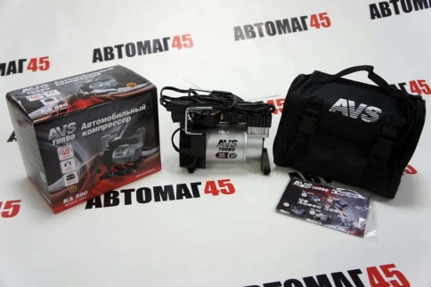 AVS КА 580  компрессор 40л мин 150Вт 10Атм сумка насадки гарантия 1год    фото 1