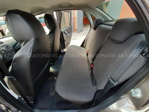 Авточехлы  Лада Granta Гранта  2/3 с 08.2018г жаккард черный с боковыми поддержками фото 7