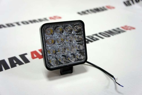C2R Светодиодная фара мини рабочий свет 16 диодов 48Вт 12В квадрат 1шт гарантия 1 месяц G0001-MINIBS фото 4