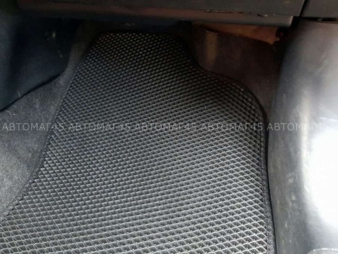EVA ЭВА  коврики в салон Mitsubishi Lancer 10 2007-2016г черные рисунок ромб  5шт    фото 2