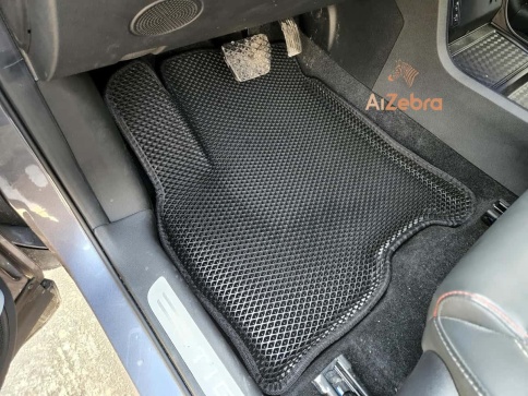 EVA ЭВА 3D коврики в салон Chery Tiggo 4 c 2017г Tiggo 7 Pro X-Cross 7 черный рис ромб комплект 4шт фото 5