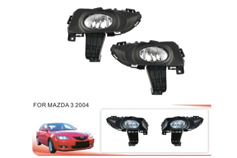 Фары  противотуманные Mazda 3 BK 2003-2006г 2 туманки 2 рамки  MZ057 фото 1