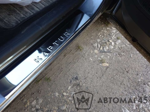 LIDER  Накладки на пороги  Renault Kaptur Каптур 2016-2022г 4 шт нержавейка    фото 6