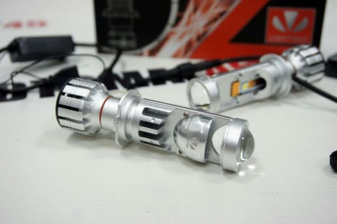 Ruzoom A80C светодиодные лампы LED линза 2шт H7 12В 110W 5700K 13000Lm с обманкой гар 6мес фото 3