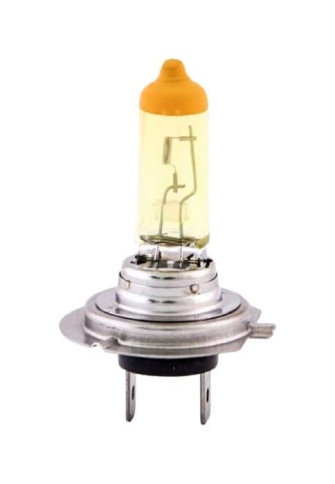 SVS  лампа H7 Yellow 12V 55W 3000K 2шт    фото 2