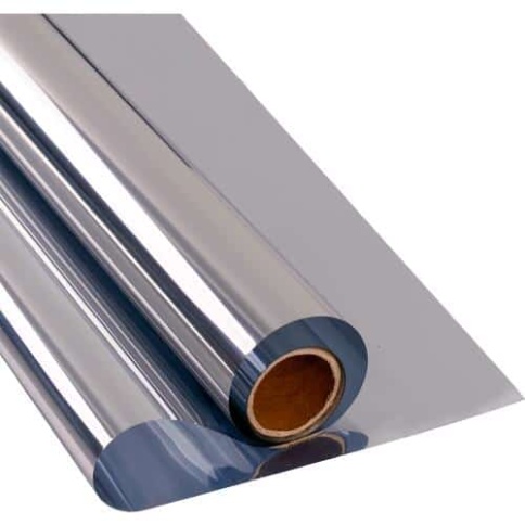 Тонировочная  пленка Китайка зеркальная Silver 0,5м х 3м    фото 5