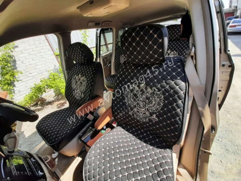 Чехлы  накидки на сиденье серия G лен черный бежевая/белая нитка комплект 5 шт фото 11