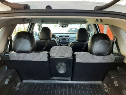 Авточехлы  Nissan X-Trail Ниссан Х-Трейл 2013-2022г кузов T32 жаккард серый Ижевск   фото 14