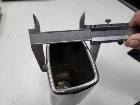 Насадка  на глушитель нержавеющая сталь цвет хром H014D    фото 5