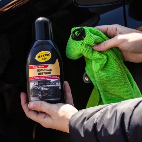 Астрохим  Color Wax полироль кузова 250мл черный    фото 3