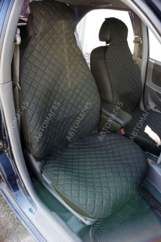 Накидки на сиденье универсальные жаккард черный 2шт    фото 8