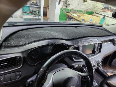 Накидка на панель Kia Sorento Prime Киа Соренто Прайм 2014-2020г карпет Maximal фото 4