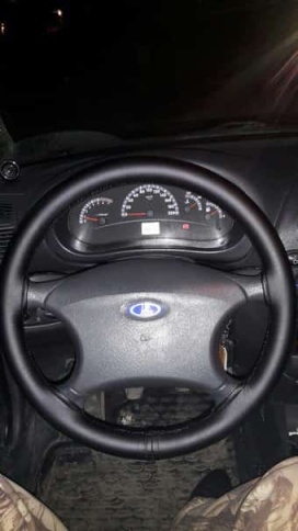 Оплетка  руля под шнуровку экокожа гладкая черная нитки игла    фото 2