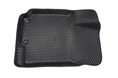 BORATEX  коврики в салон 3D EVA ЭВА Kia Rio c 11-17г Solaris c 11-17г черные рисунок ромб компл 5шт фото 2