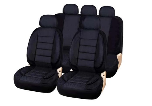 Автоцентр авточехлы универсальные жаккард черные комплект    фото 1