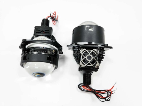 GTR HL-5 светодиодные Би-Led линзы 3.0" 12V 50W 5500K 4200Lm 1 чип гарантия 12 месяцев  фото 6