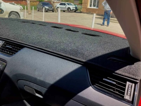 Накидка на панель Skoda Octavia A7 Шкода Октавиа А7 2013-2020г карпет Maximal фото 2