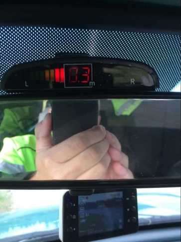 AVS  Парктроник цветной светодиодный дисплей с цифровым табло PS-124U 4 датчика D 22мм черный  фото 4