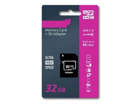 OLMIO карта памяти Micro 32Gb Ultra Hight Speed Class 10 c адаптером    фото 1