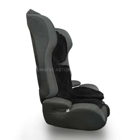 Накидка на детское сиденье короткий ворс черный шерсть 80% 1шт     фото 2