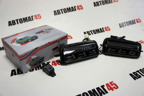 TLT  надфарники Нива 21214 урбан бронто легенд LED бегущий под LEXUS 2шт гарантия 6 мес    фото 7