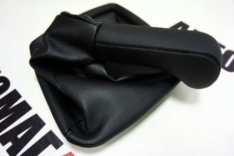 Skyway  Ручка КПП с чехлом Лада Приора экокожа черная    фото 3