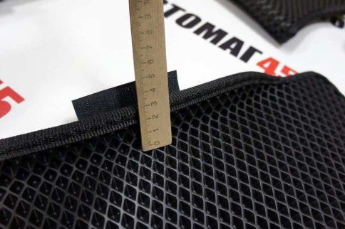 EVA ЭВА 3D коврики в салон Kia Rio 17-22г X-Line 17-22г Solaris 17-22г черные рис ромб комплект 5шт фото 4