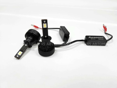 AOZOOM лампы LED 2шт H1 24В 55W 5500K 6000Lm  с обманкой гарантия 6мес    фото 2