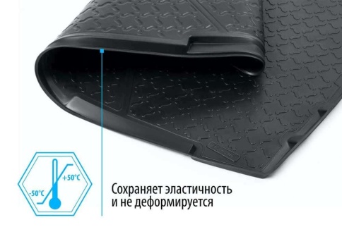 Rival  коврик в багажник полиуретан Kia Rio Киа Рио 2011-2017г хэтчбэк    фото 3